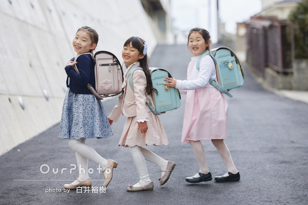 「とても満足です」小学校入学記念に！仲良し女の子の友フォトの撮影
