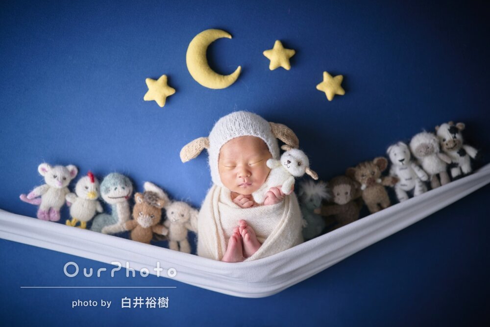 「好きなイメージに合った撮影を」おしゃれなニューボーンフォトの撮影
